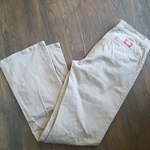 Dickies khaki boot cut pants